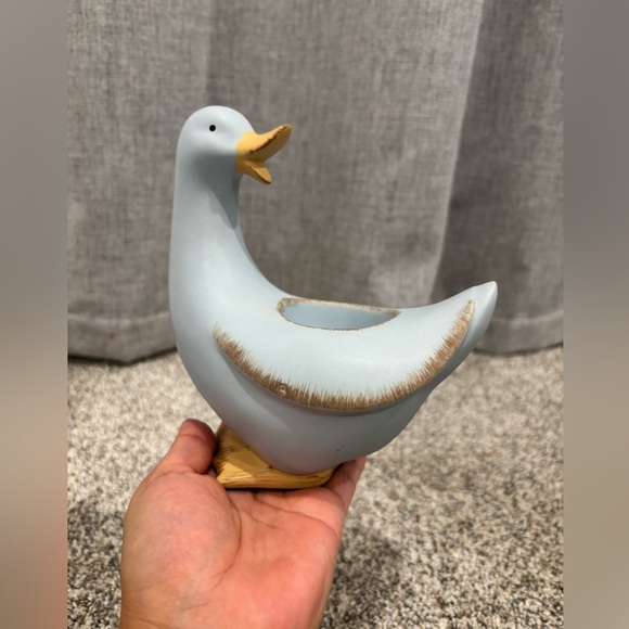 Vintage Cottage Core PartyLite P9178 Blue Duck Tealight Candle Holder - Picture 11 of 12